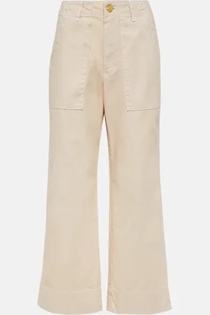 Velvet Mya cropped cotton wide-leg pants
