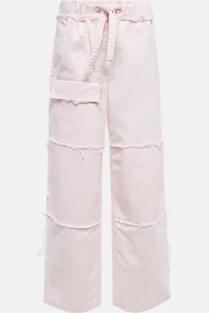 DRIES VAN NOTEN High-rise denim cargo pants