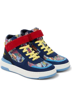 Marc Jacobs Printed suede high-top sneakers