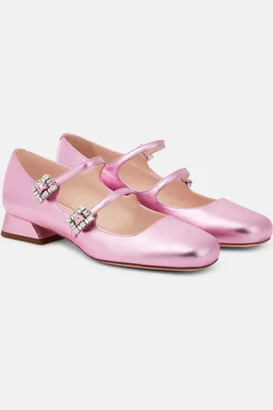Roger Vivier Mini TrÃ¨s Vivier leather Mary Jane pumps