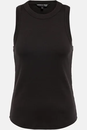 VERONICA BEARD Jordyn cotton-blend jersey tank top