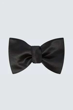 Brunello Cucinelli Silk and cotton satin bow tie