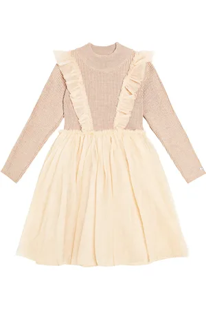 Donsje Flovos ribbed-knit tulle dress
