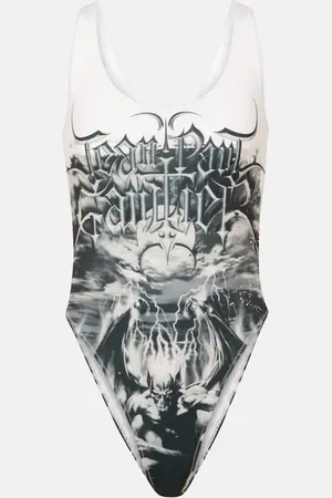 Jean Paul Gaultier Diablo printed swimsuit