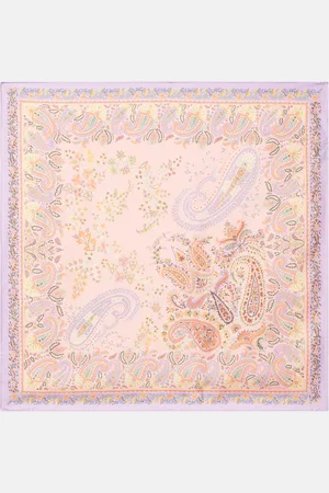 Etro Printed silk twill scarf