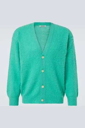 Auralee Cashmere, wool, and silk cardigan