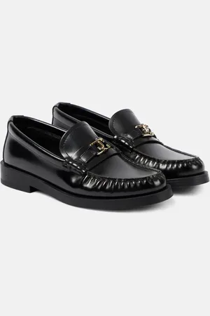 Jimmy Choo Addie logo leather loafers