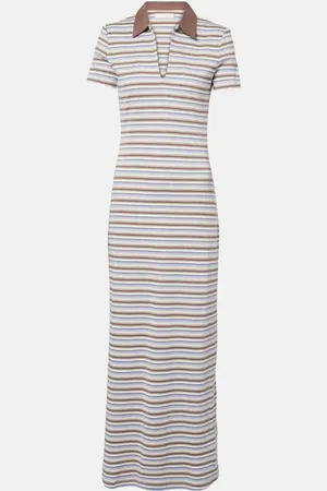 FAITHFULL THE BRAND Tiesse striped cotton maxi dress