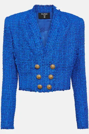 Balmain Cropped tweed blazer