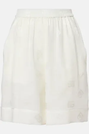 Dolce & Gabbana DG silk satin jacquard shorts