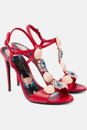 Dolce & Gabbana Capri embellished leather sandals