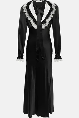 RODARTE Silk satin midi dress