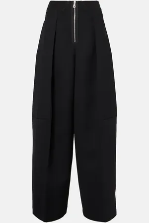 Jean Paul Gaultier High-rise crÃªpe wide-leg pants