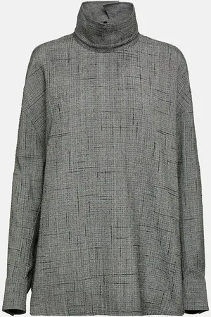 Bottega Veneta Oversized high-neck blouse