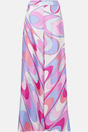 Puccini Iride silk twill wide-leg pants