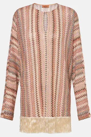 Missoni Zigzag fringed lamÃ© blouse