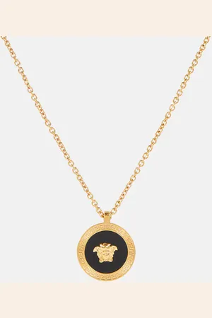 VERSACE Medusa enamel pendant necklace