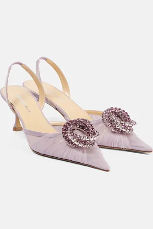 Mach & Mach Galaxy 65 tulle slingback pumps