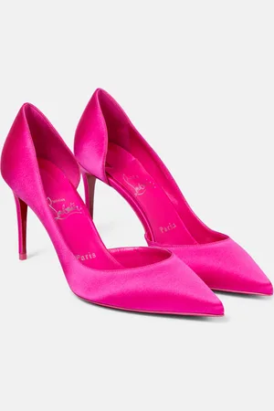 Christian Louboutin Iriza 85 silk satin pumps