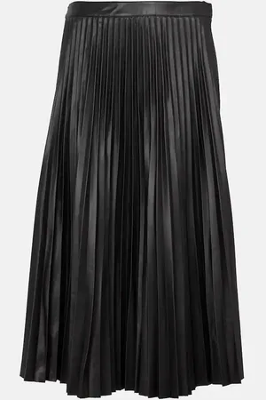 Proenza Schouler White Label pleated faux leather midi skirt