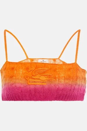 Etro Colorblocked wool bralette