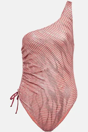 Missoni Jacquard one-shoulder swimsuit