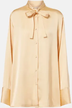 Jil Sander Bow-detail satin blouse