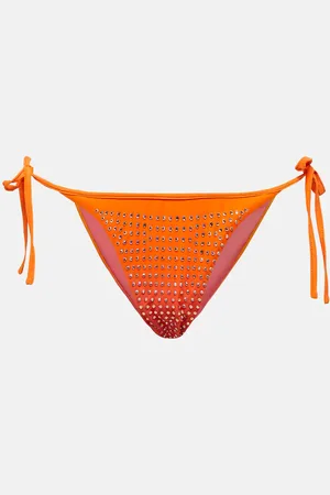 Self-Portrait Embellished bikini bottoms
