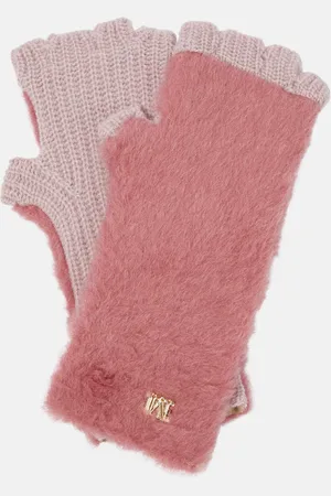 Max Mara Manny teddy fingerless gloves