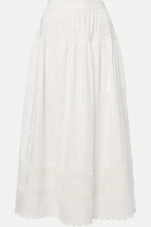 ULLA JOHNSON Harlow cotton poplin maxi skirt