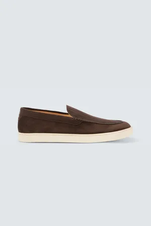 Brunello Cucinelli Herringbone suede loafers
