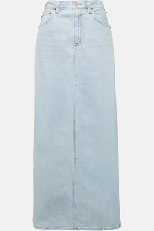 AGOLDE Astrid Slice denim maxi skirt