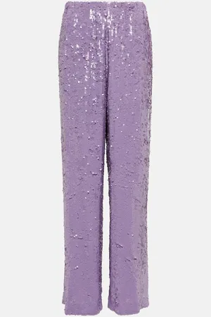 DRIES VAN NOTEN Sequined straight pants