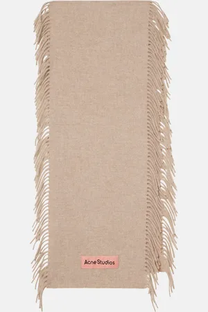 Acne Studios Fringed wool scarf
