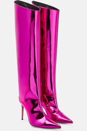 ALEXANDRE VAUTHIER Metallic over-the-knee boots
