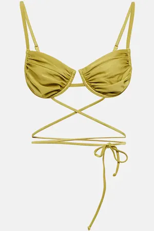 Bananhot Cherry ruched bikini top
