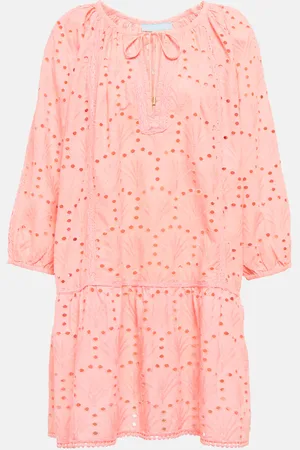 Melissa Odabash Ashley embroidered cotton kaftan