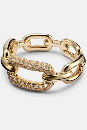 Shay Cable Link 18kt ring with diamonds