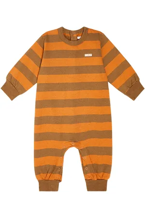 Tiny Cottons Baby Tiny Stripes cotton-blend playsuit