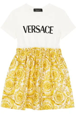 VERSACE Barocco cotton jersey dress