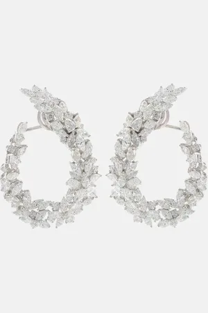 Yeprem Y-Couture 18kt white gold earrings with diamonds