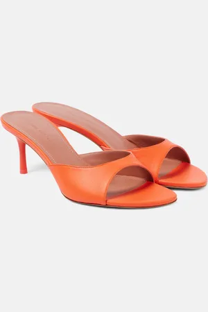 Amina Muaddi Jeanne 60 leather mules