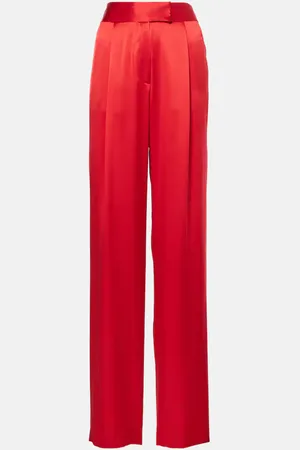 The Sei High-rise silk satin wide-leg pants