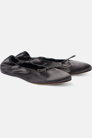 The Row Awar satin ballet flats