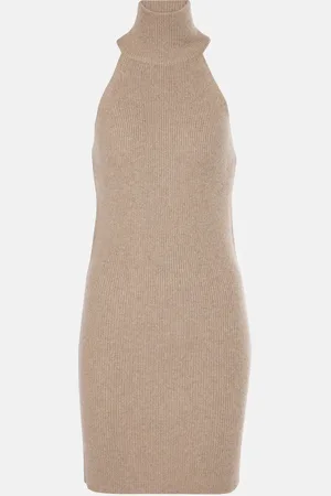 Lisa Yang Carmen ribbed-knit cashmere minidress
