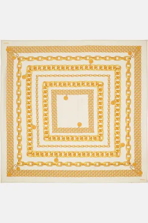 VERSACE Treasure silk twill scarf