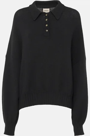 Khaite Rene cashmere polo sweater