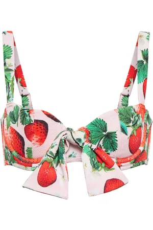 ALEXANDRA MIRO Clara printed bikini top