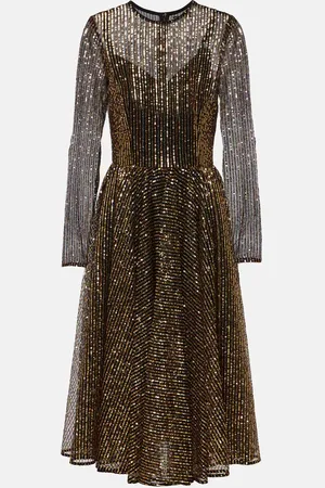Dolce & Gabbana Sequined tulle midi dress