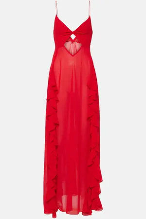 Bananhot Isabel ruffled cutout maxi dress
